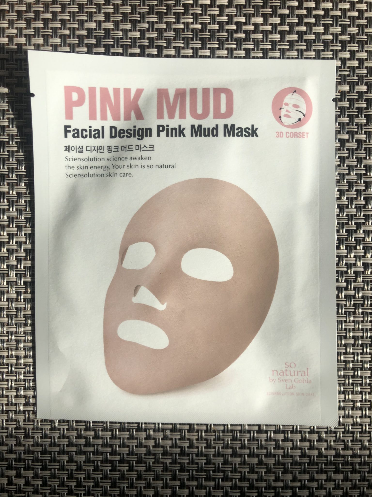 So natural Facial Design Deep Pink Mud Mask